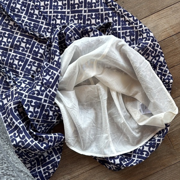 Boden halter dress, navy and white, size 10 - Picture 6 of 16